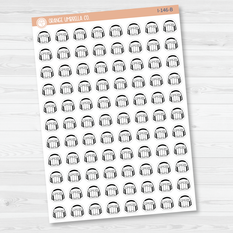 Audiobook Icon Planner Stickers | I-146