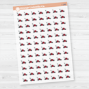 Lawn Mower Clear Matte Planner Stickers | Yard Work Icon Planner Stickers | I-149-CM