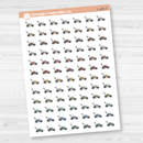 Lawn Mower Planner Stickers | Yard Work Icon Planner Stickers | I-149