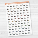 Lawn Mower Clear Matte Planner Stickers | Yard Work Icon Planner Stickers | I-149-CM