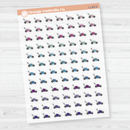 Lawn Mower Clear Matte Planner Stickers | Yard Work Icon Planner Stickers | I-149-CM