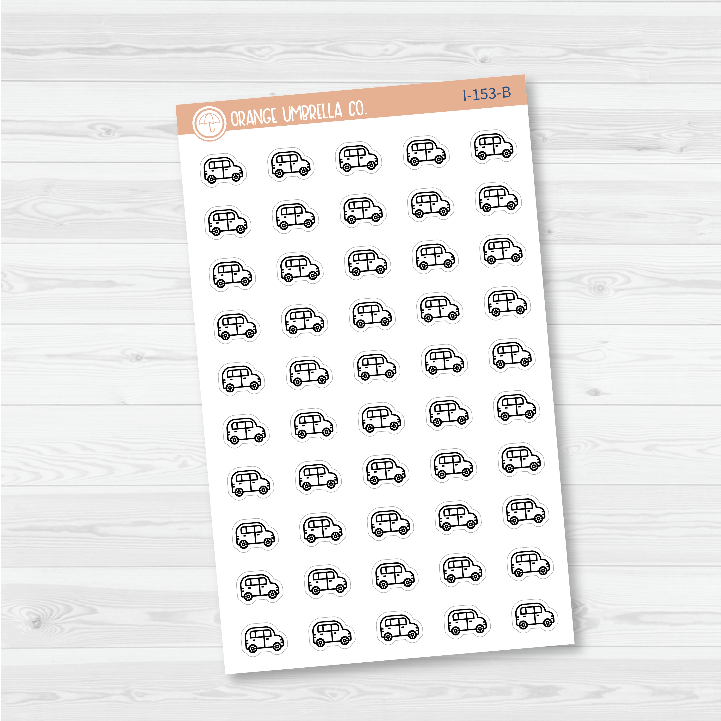 Car Icon Planner Stickers | I-153