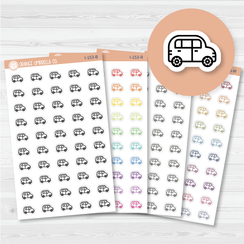 Car Icon Planner Stickers | I-153