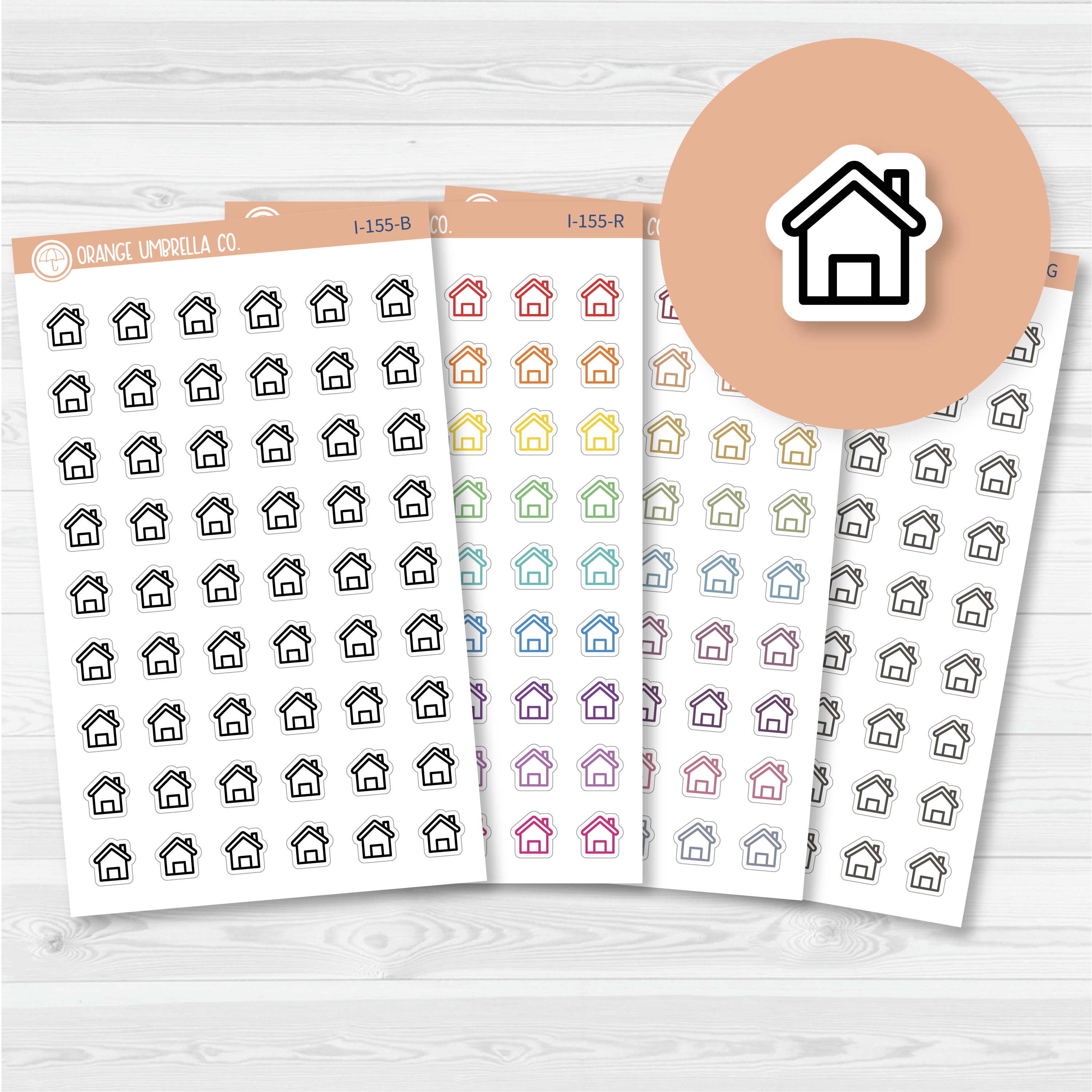 House Icon Planner Stickers | I-155