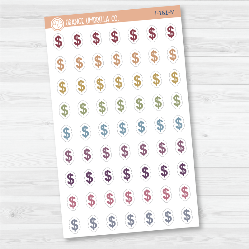 Dollar Sign Icon Planner Stickers | I-161