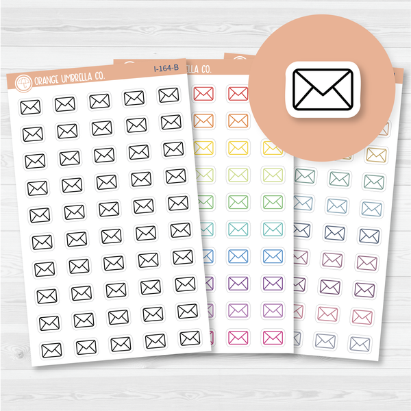 CLEARANCE | Envelope Icon Planner Stickers | I-164