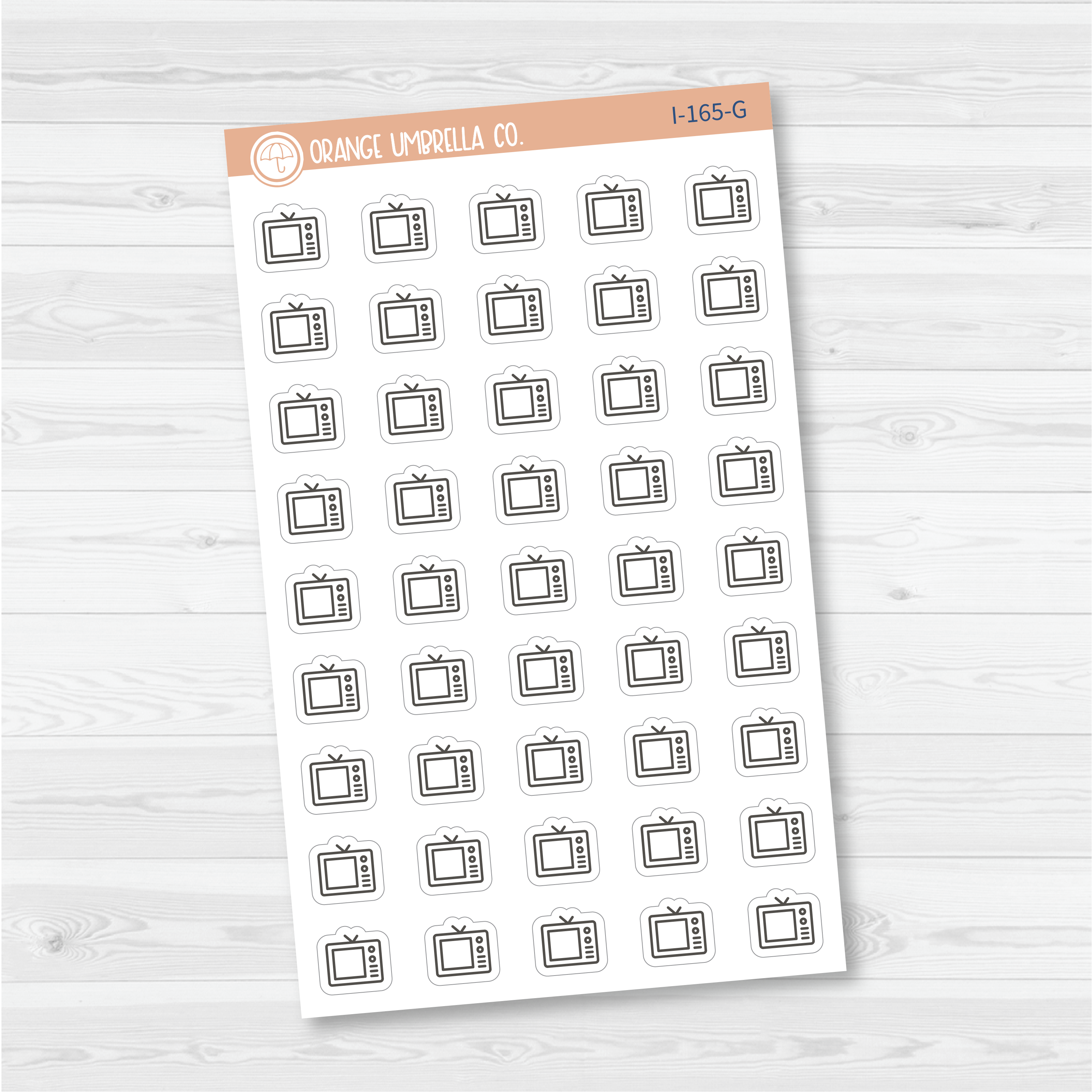 TV Icon Planner Stickers | I-165