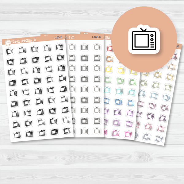 TV Icon Planner Stickers | I-165