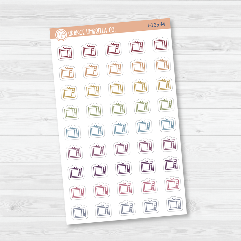 TV Icon Planner Stickers | I-165