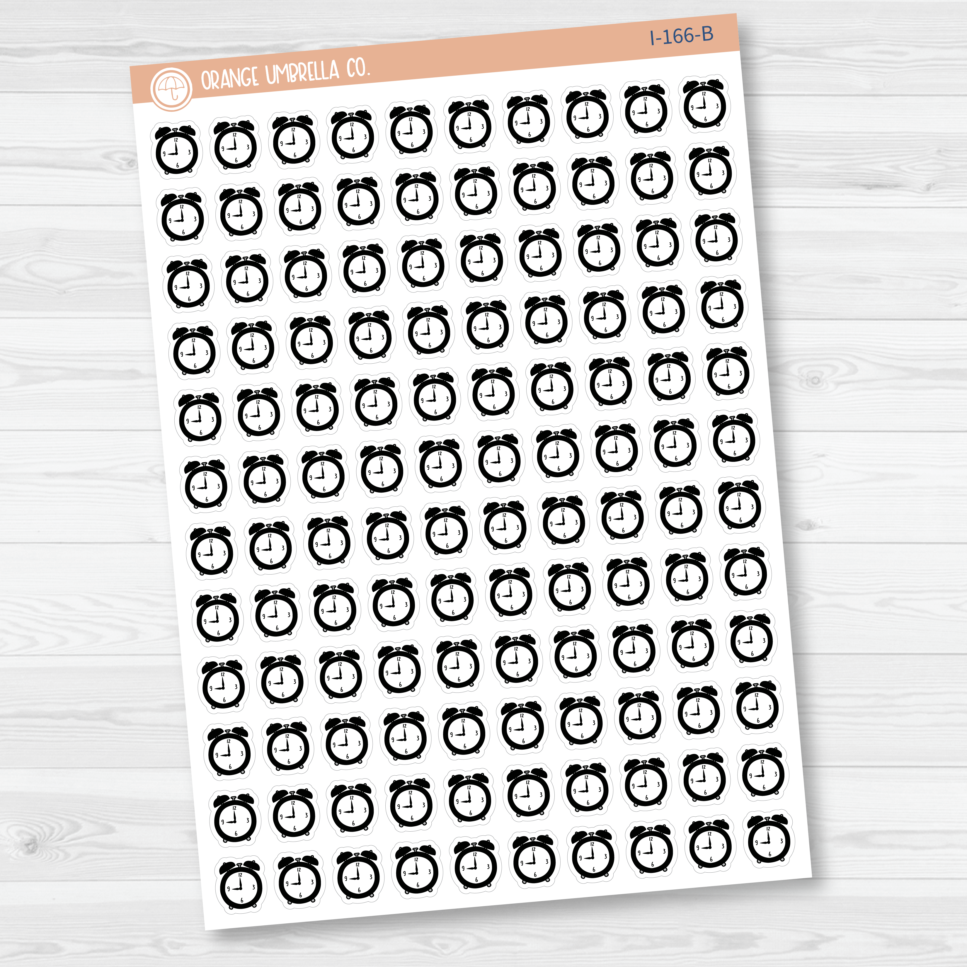 Alarm Clock Icon Planner Stickers | I-166