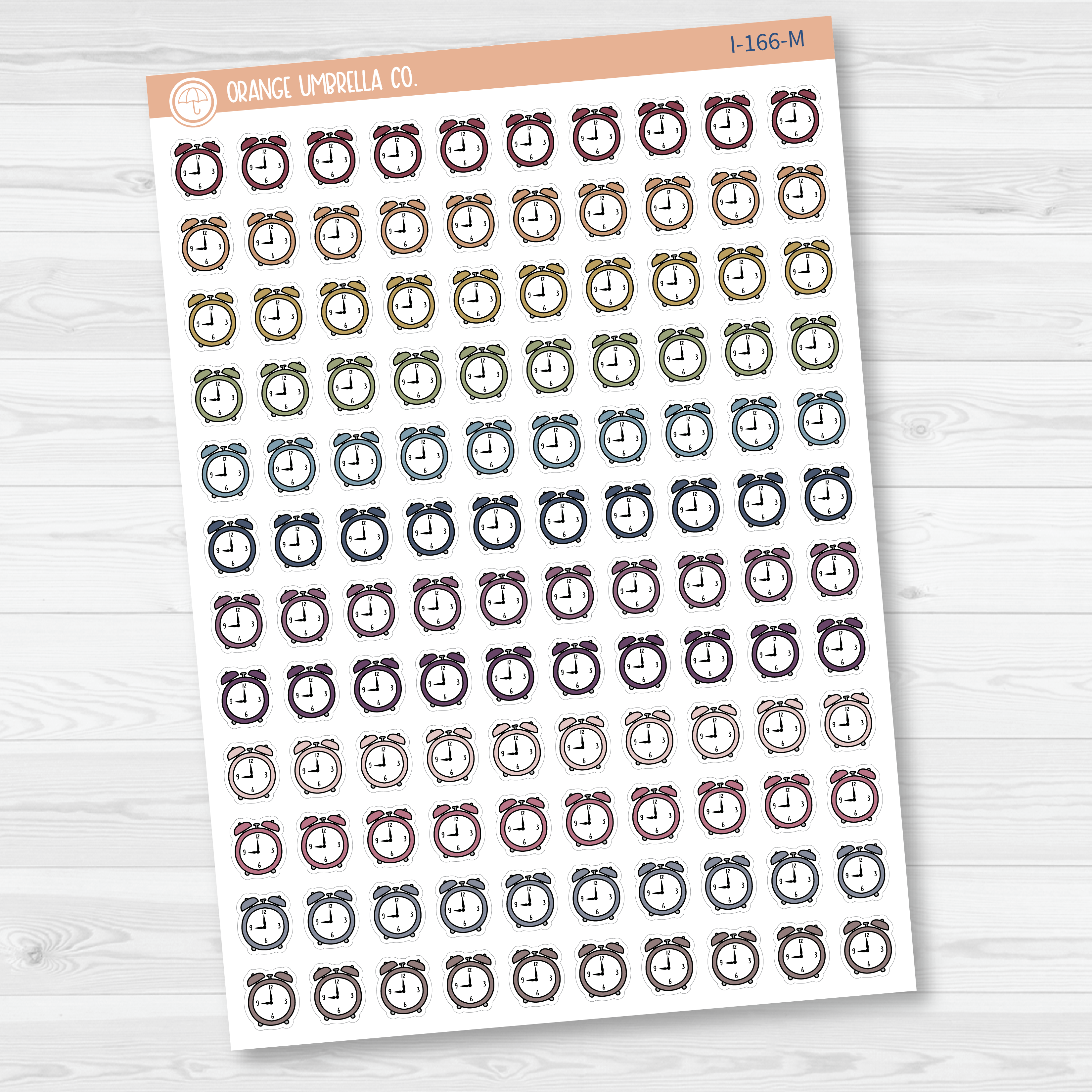 Alarm Clock Icon Planner Stickers | I-166