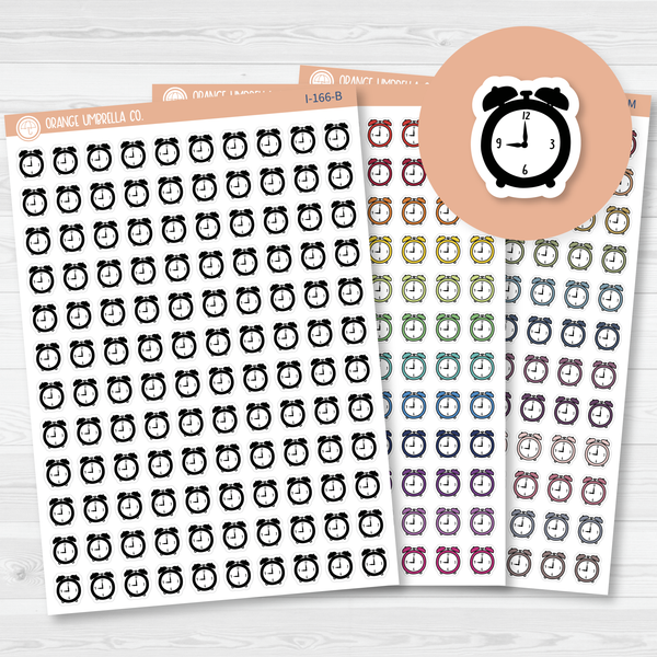 Alarm Clock Icon Planner Stickers | I-166