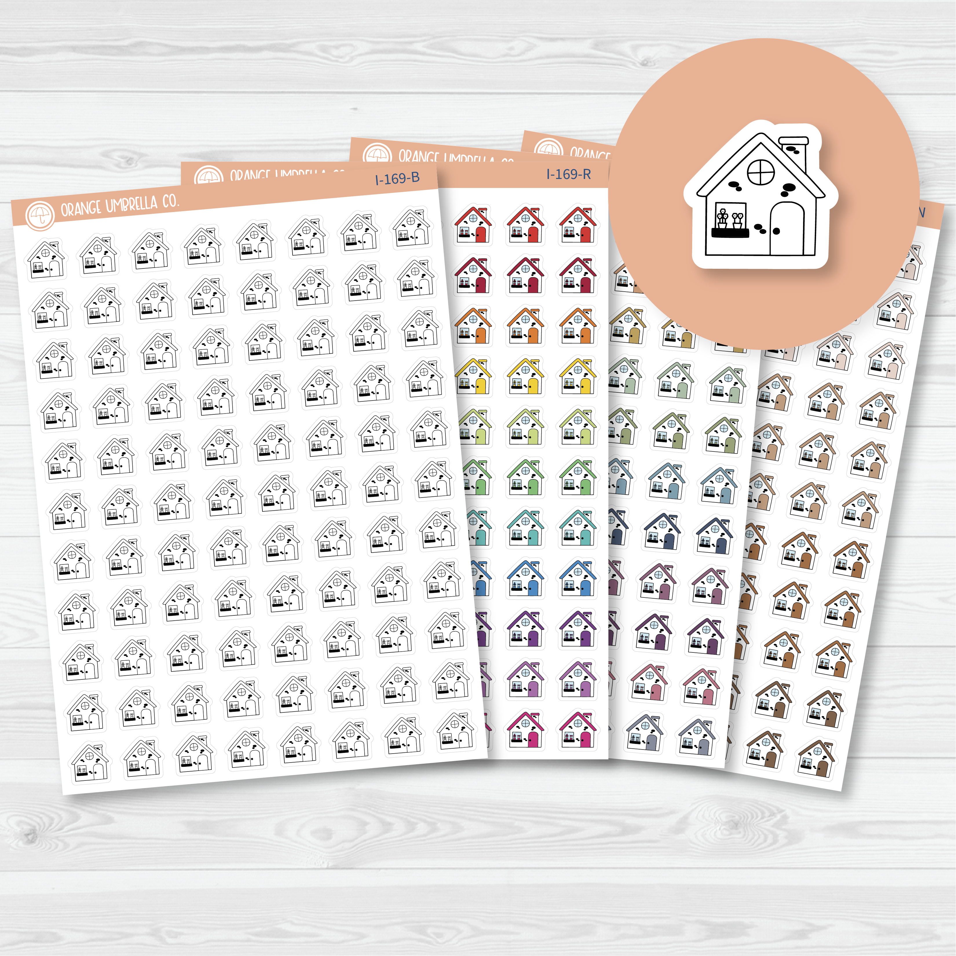 House Icon Planner Stickers | I-169