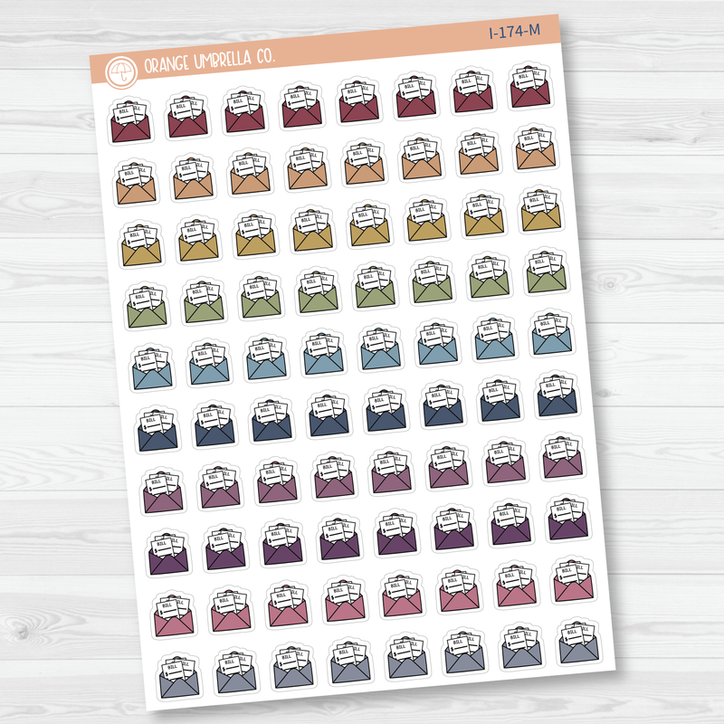 Bill Payment Icon Planner Stickers | I-174