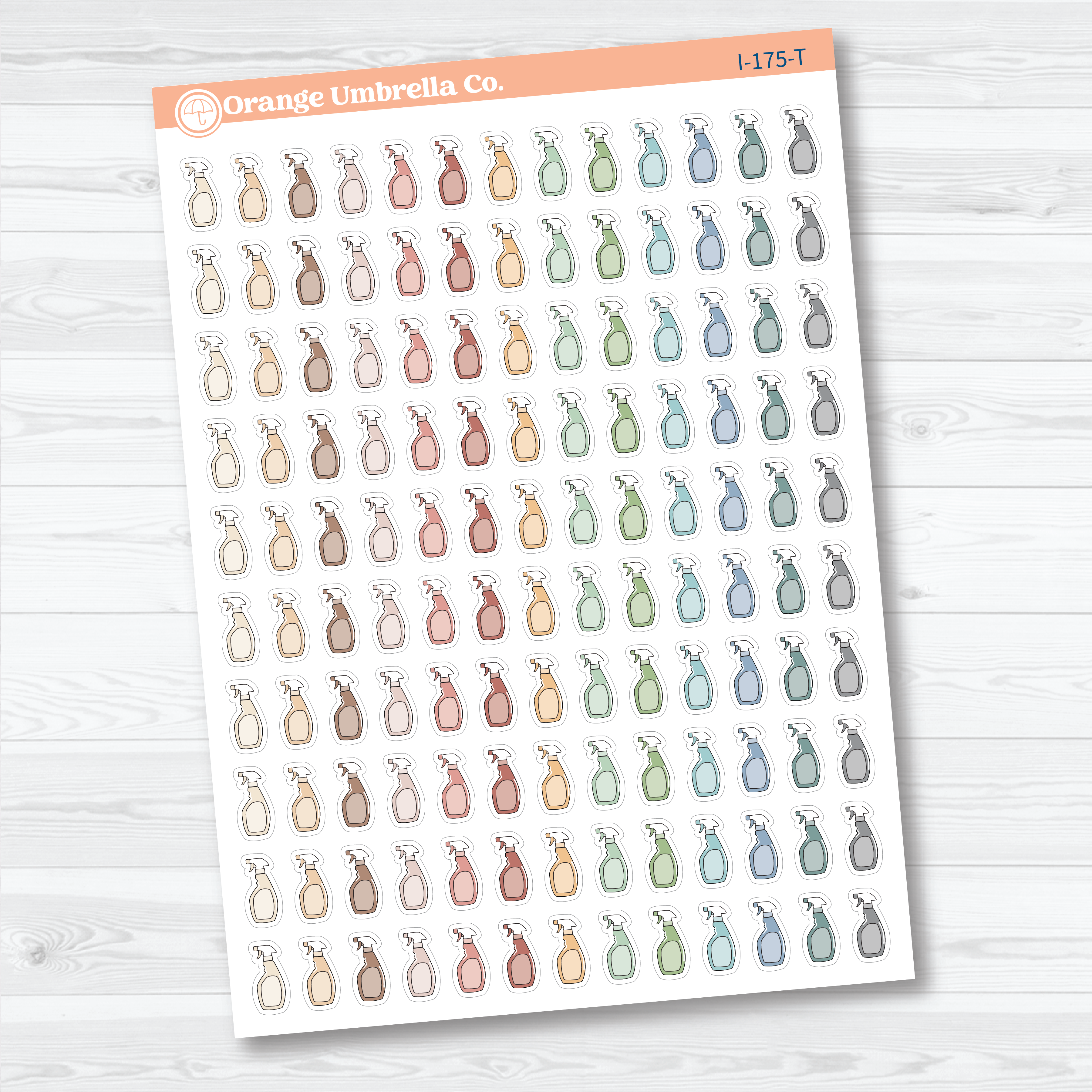 Cleaning Icon Planner Stickers | Chores & Home Icons | I-175