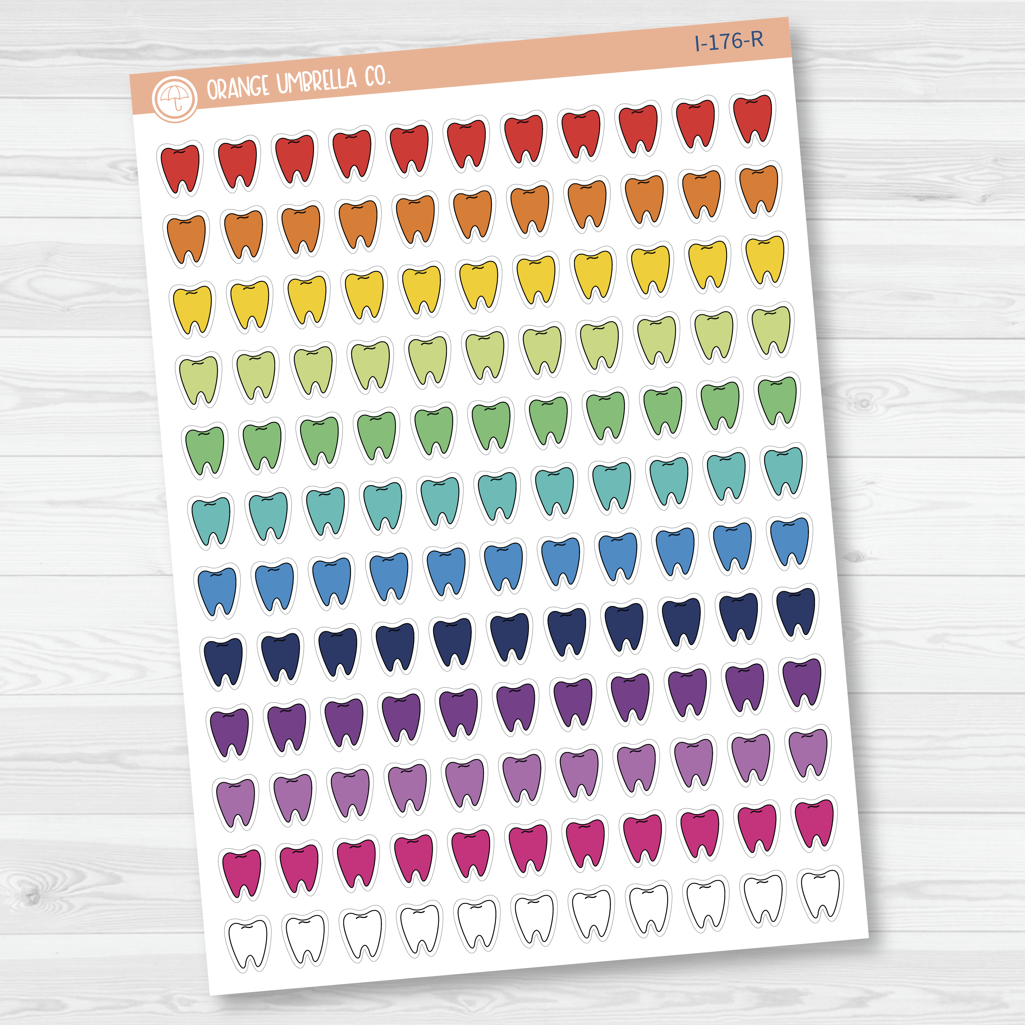 Tooth Icon Planner Stickers | I-176