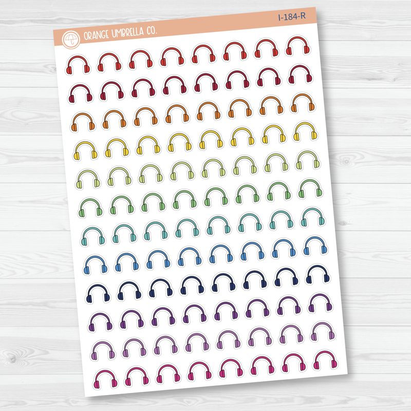 Headphones Icon Planner Stickers | I-184