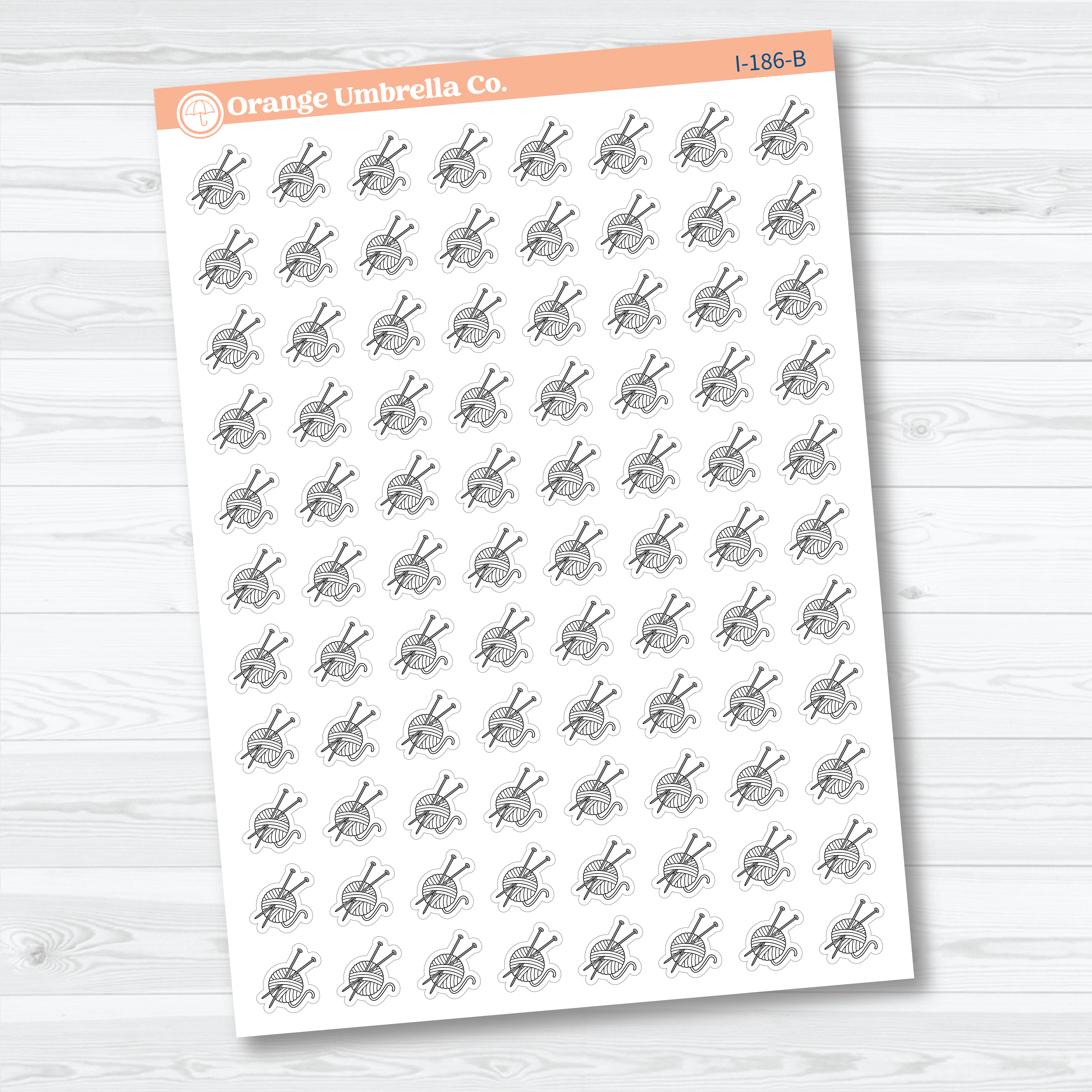 Knitting Icon Labels | Planner Stickers | I-186