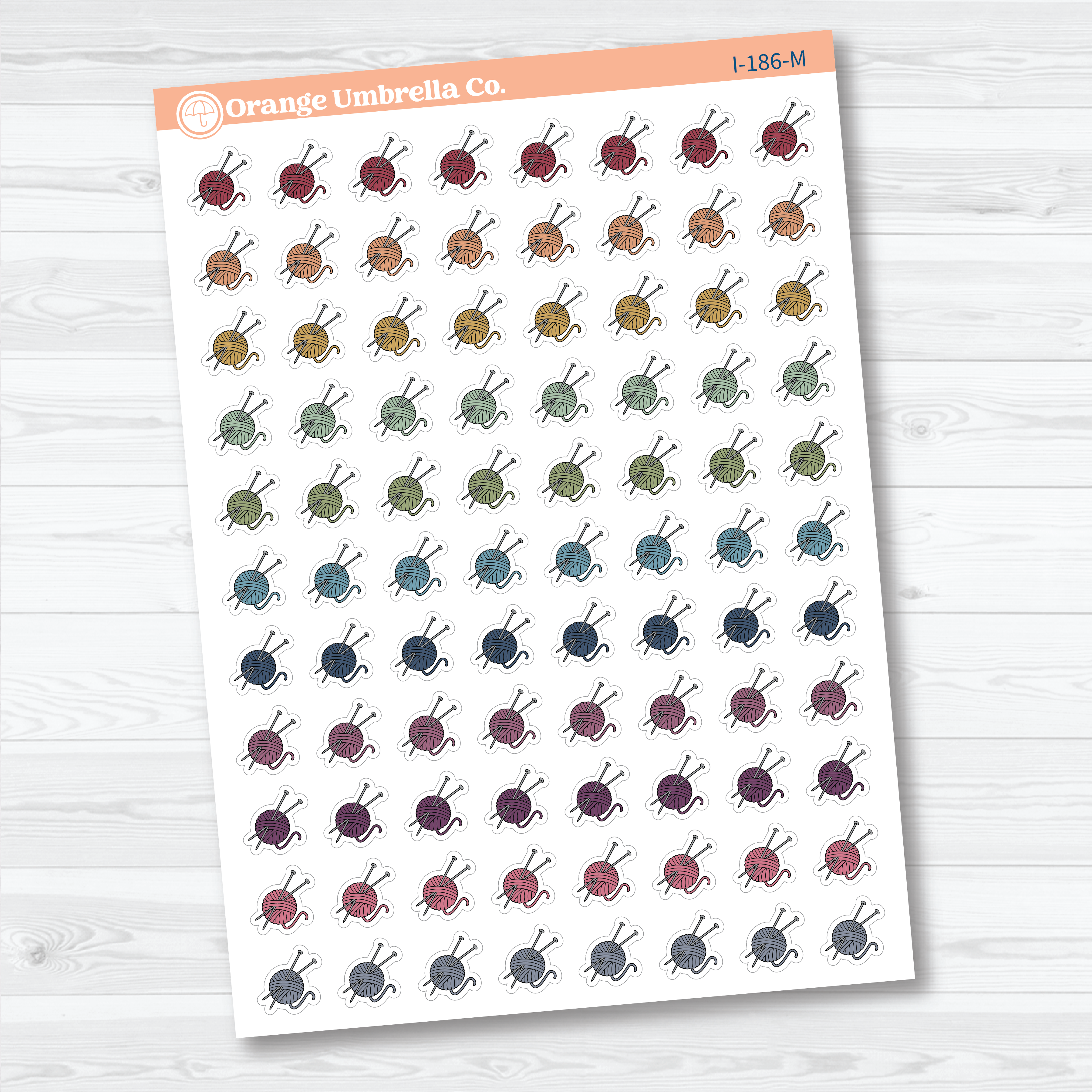 Knitting Icon Labels | Planner Stickers | I-186
