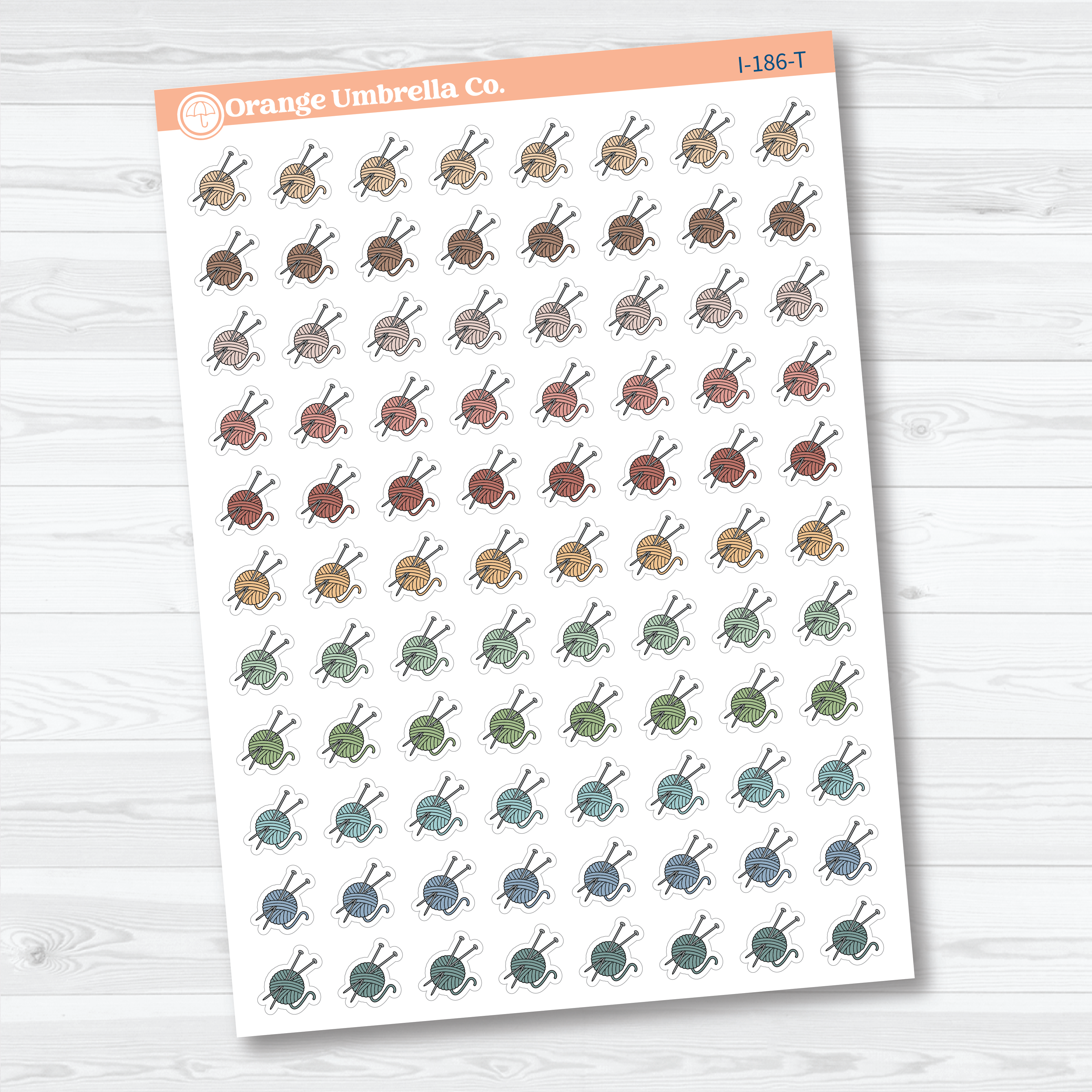 Knitting Icon Labels | Planner Stickers | I-186