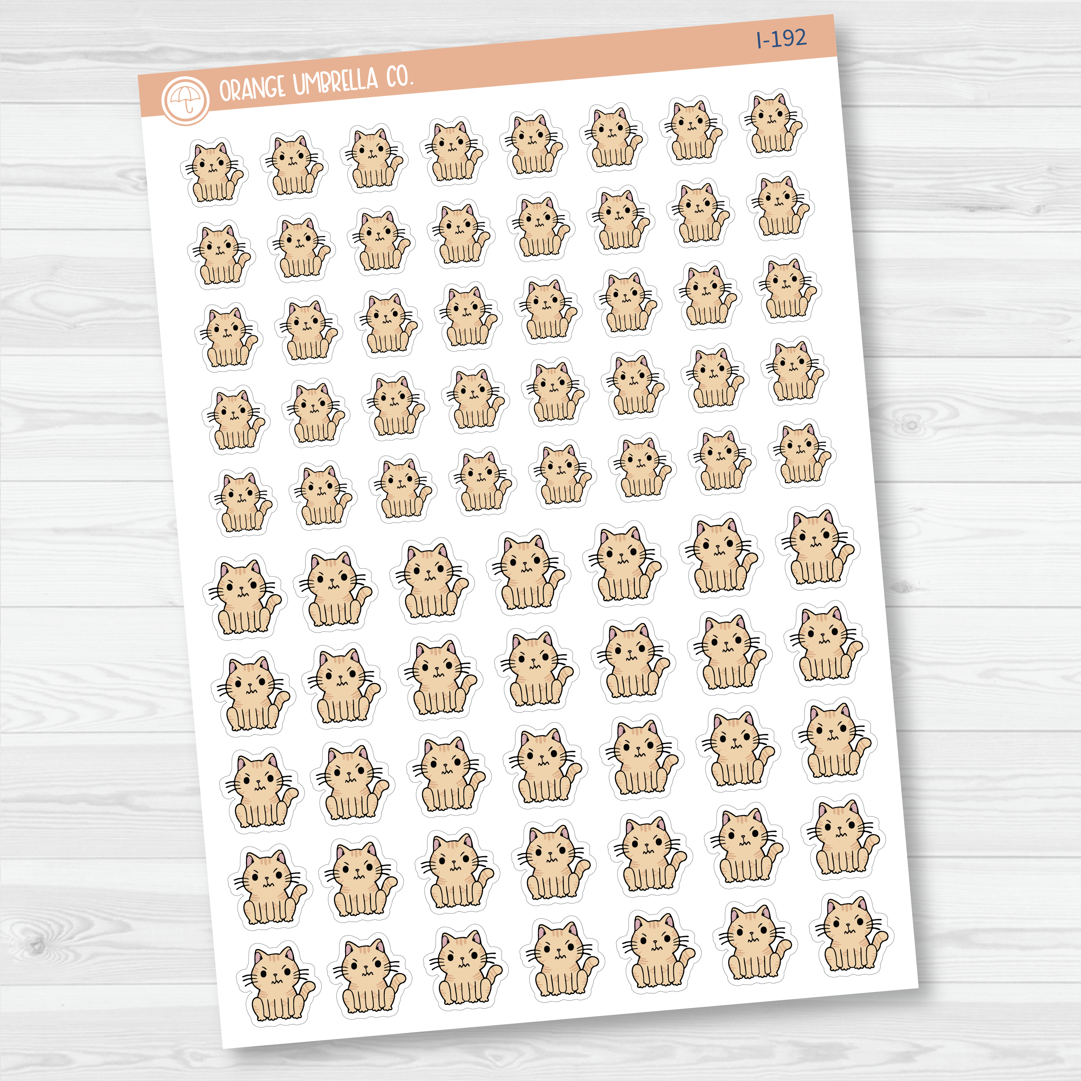 Spazz Emotions Icon Planner Stickers | I-191 - I-199