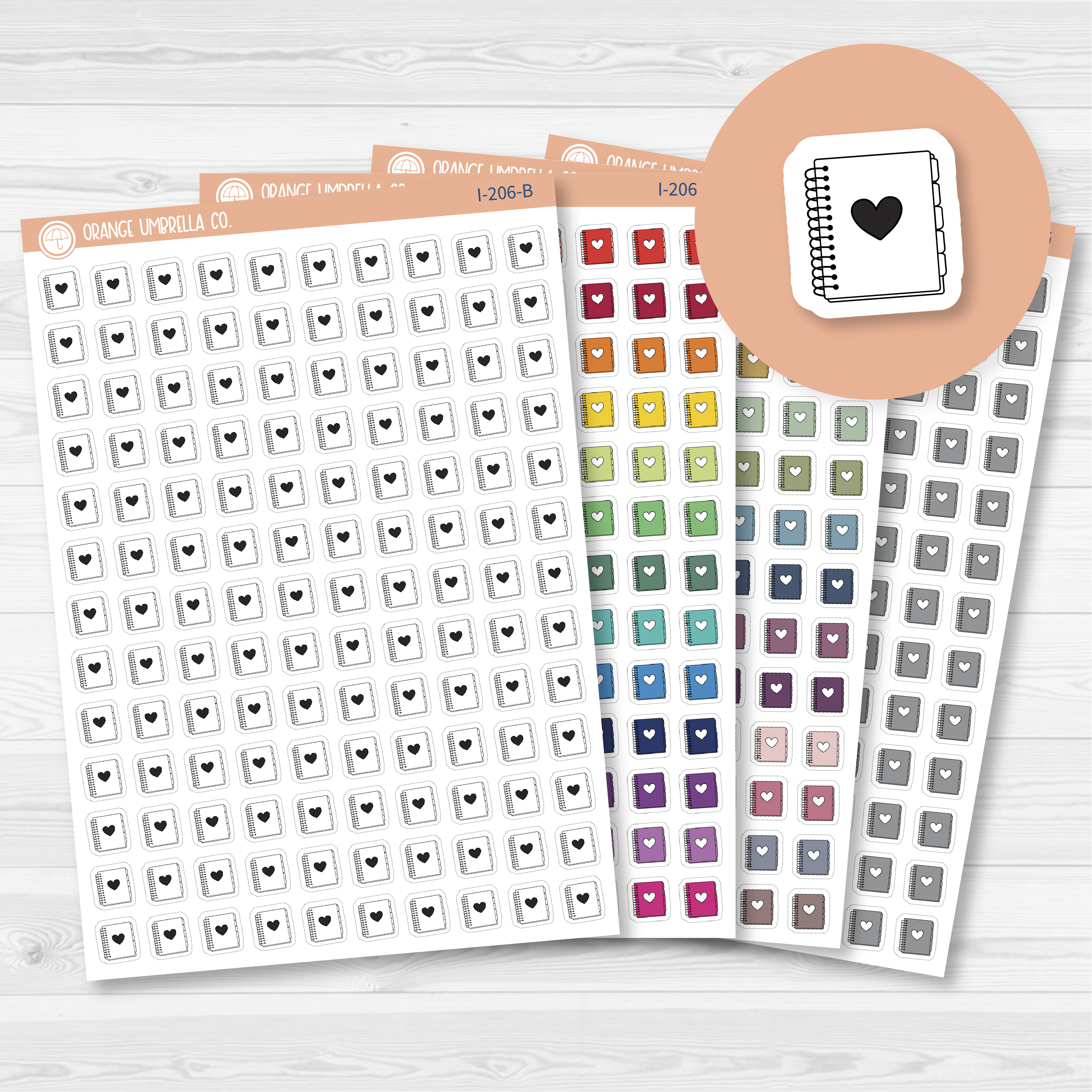 Planner Time Doodle Icon Planner Stickers | I-206