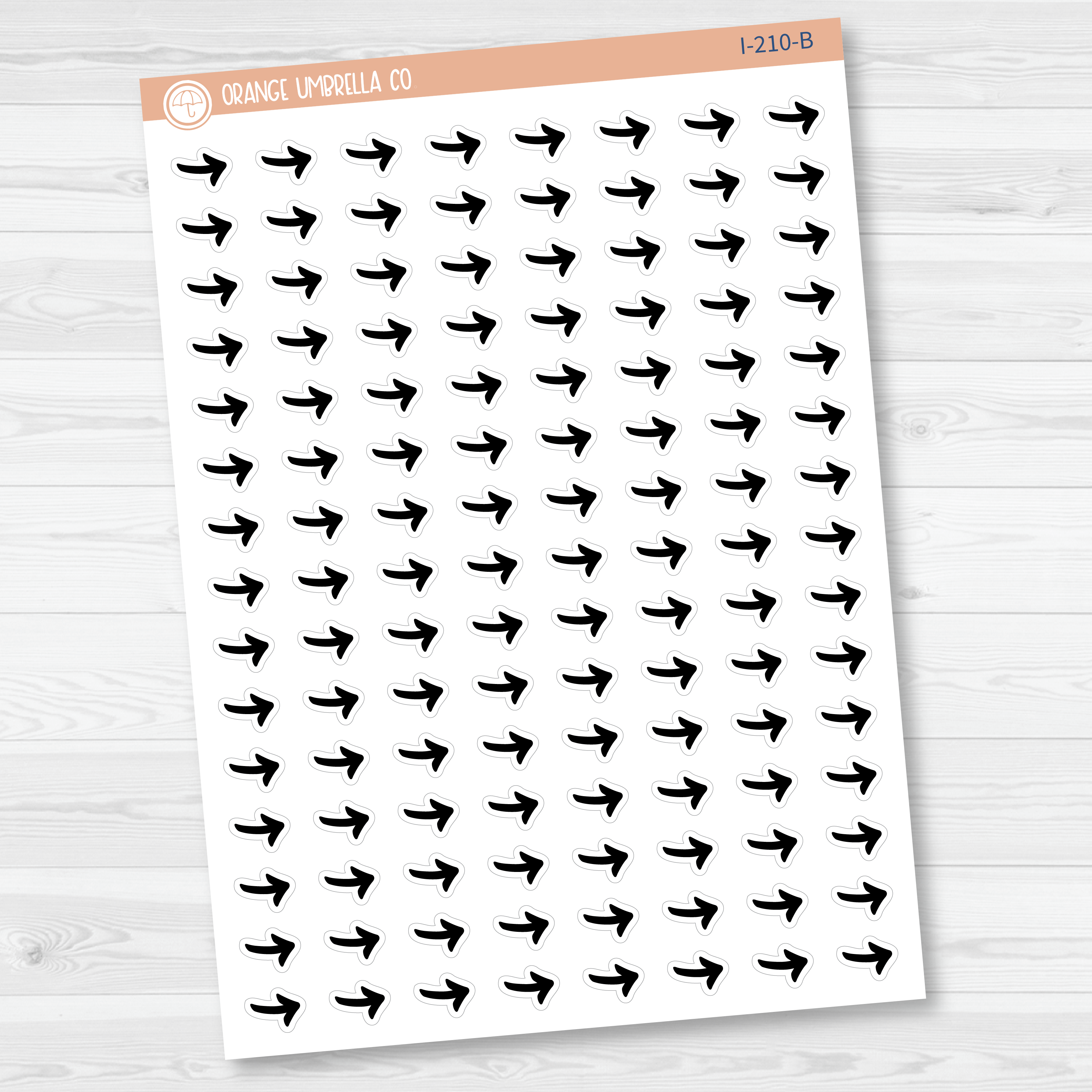 Arrow Icon Planner Stickers | Migrate Tasks Arrows | I-210