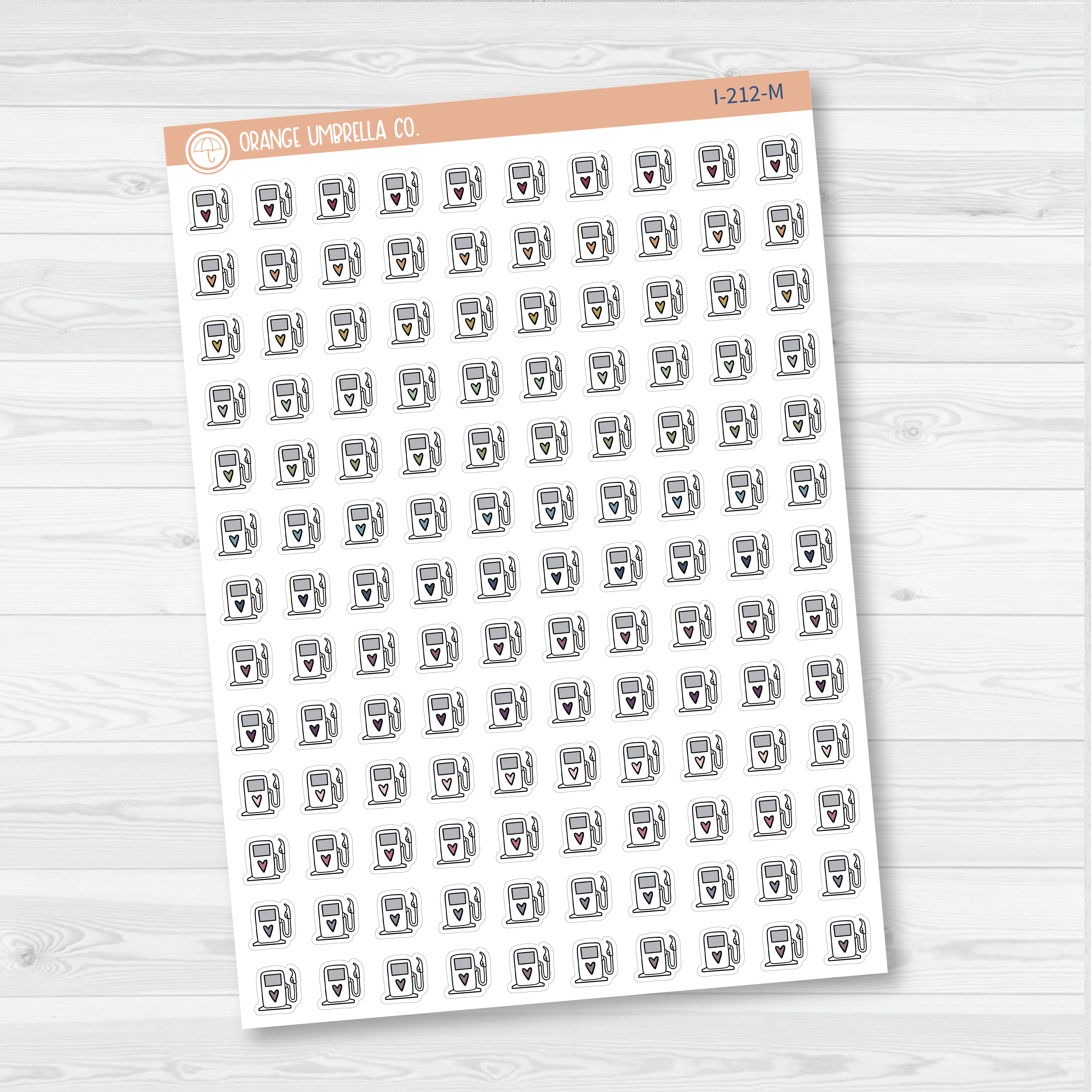 Fuel Up Icon Planner Stickers | I-212