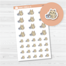 Spazz Cat Coffee Icon Planner Stickers | I-213