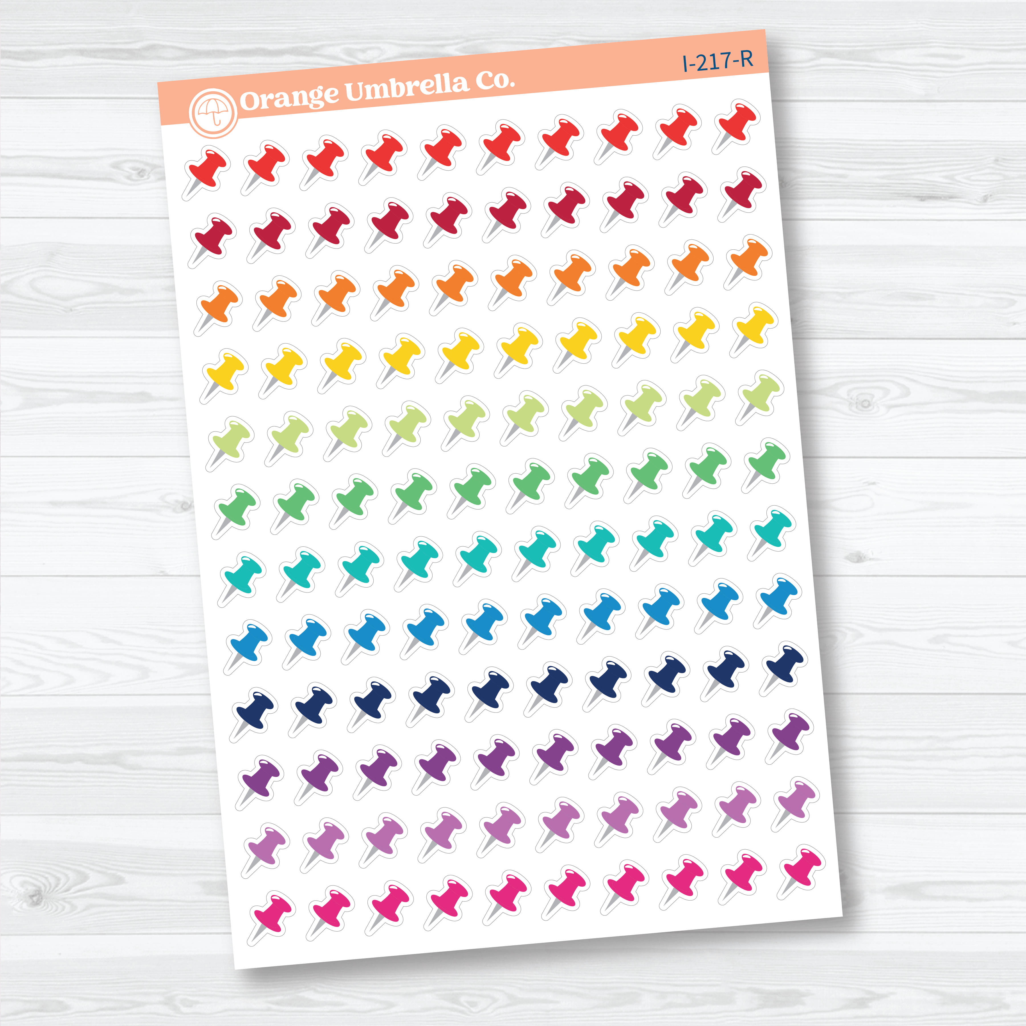 Pushpin Icon Planner Stickers | Priority Marker Labels | I-217