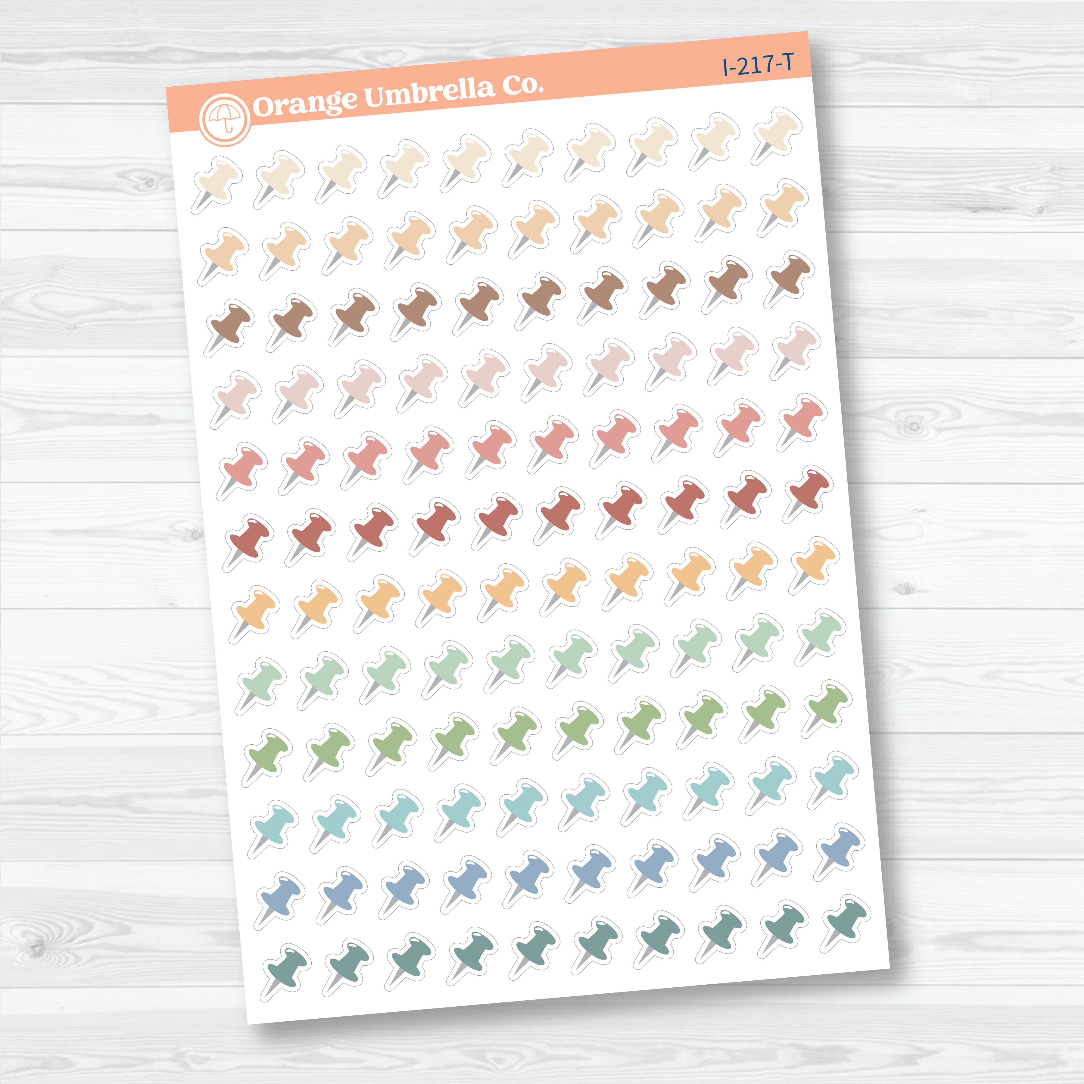 Pushpin Icon Planner Stickers | Priority Marker Labels | I-217