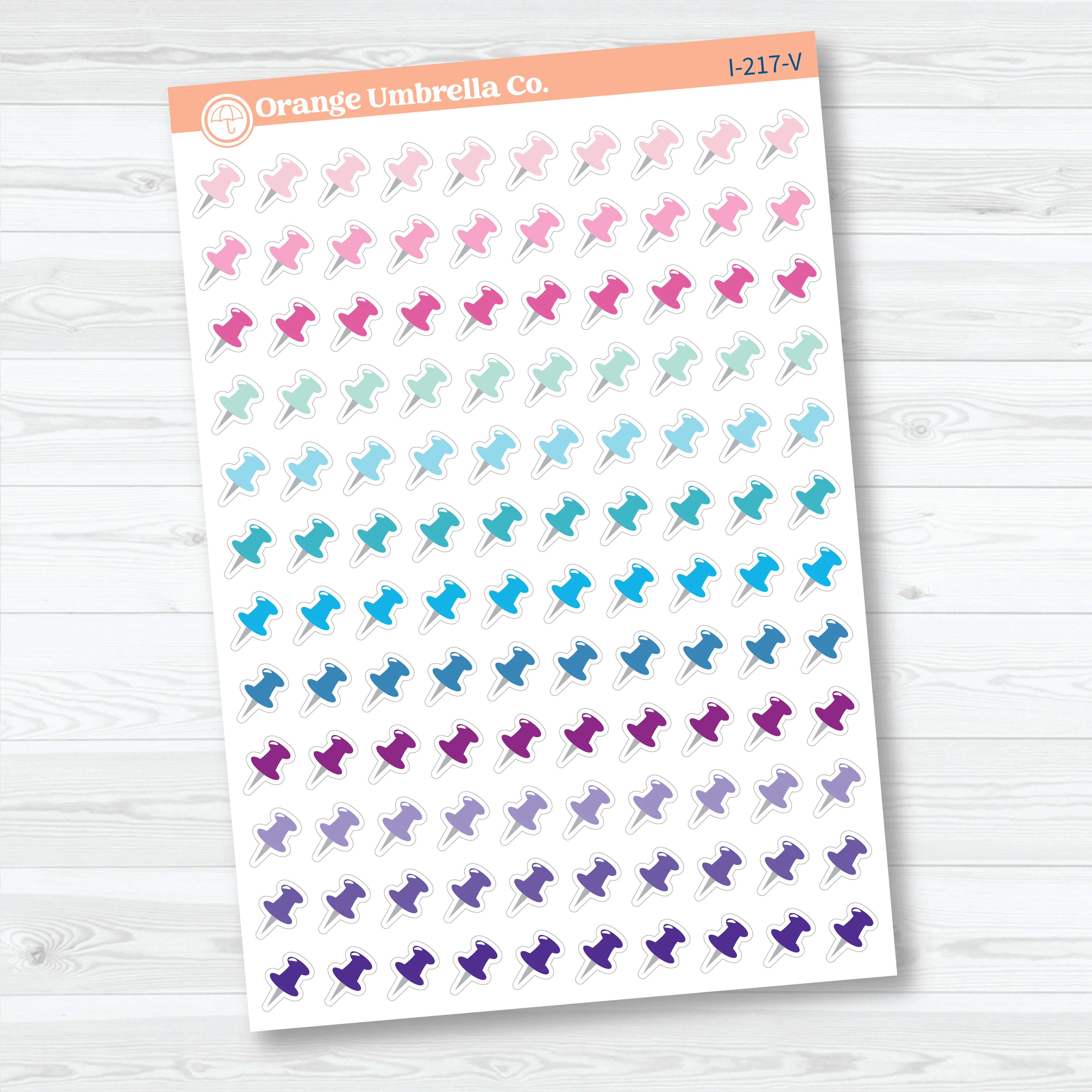 Pushpin Icon Planner Stickers | Priority Marker Labels | I-217