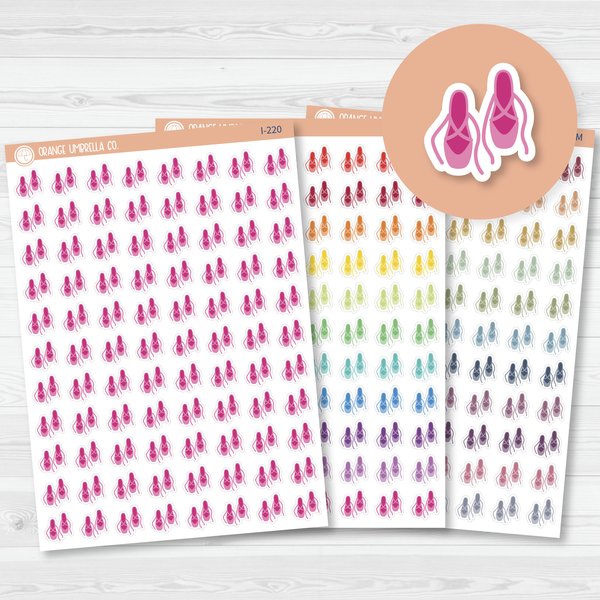 Ballet Shoes Icon Planner Stickers | I-220