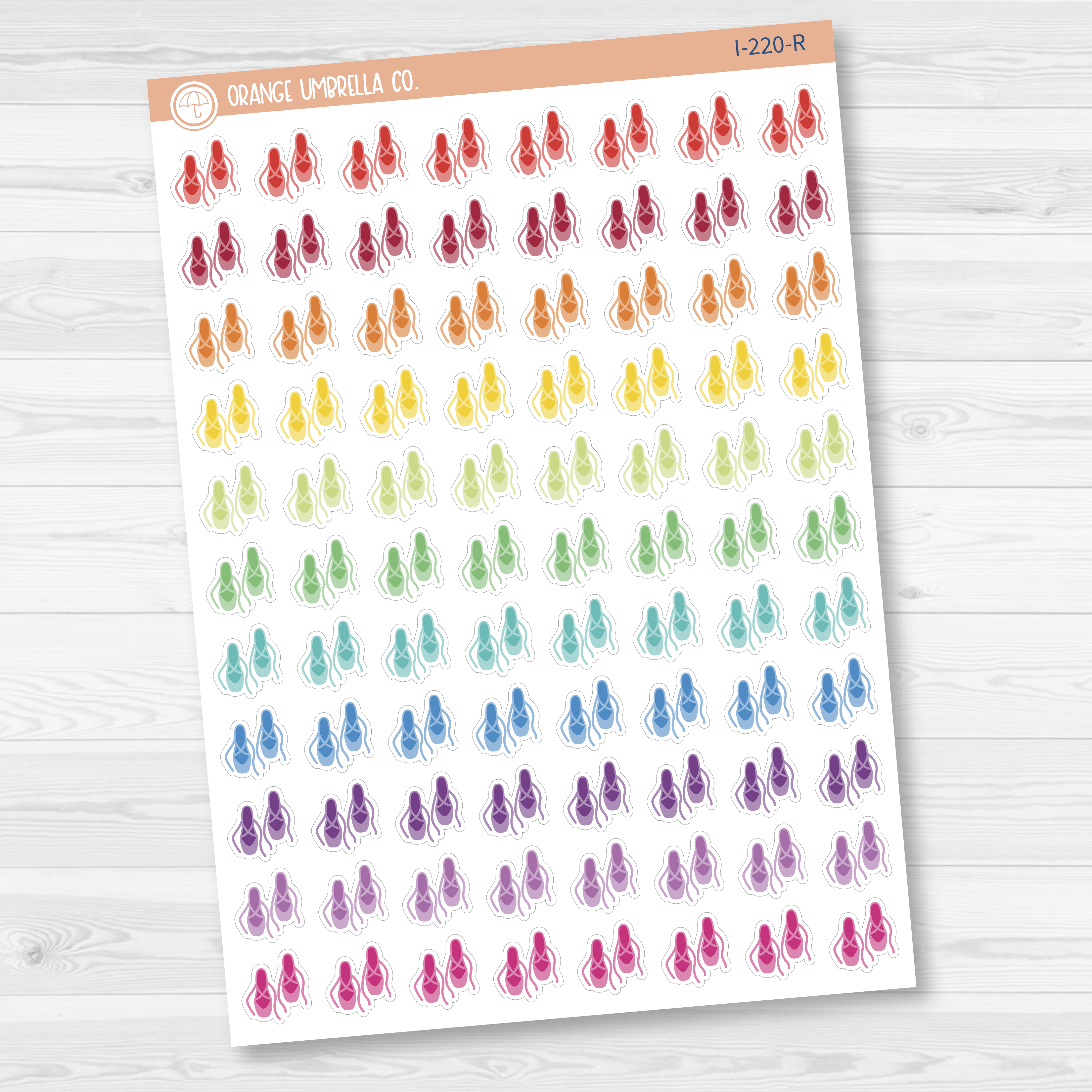 Ballet Shoes Icon Stickers | Dance Planner Stickers | I-220