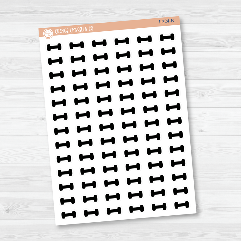 Dumbbells Icon Planner Stickers | I-224