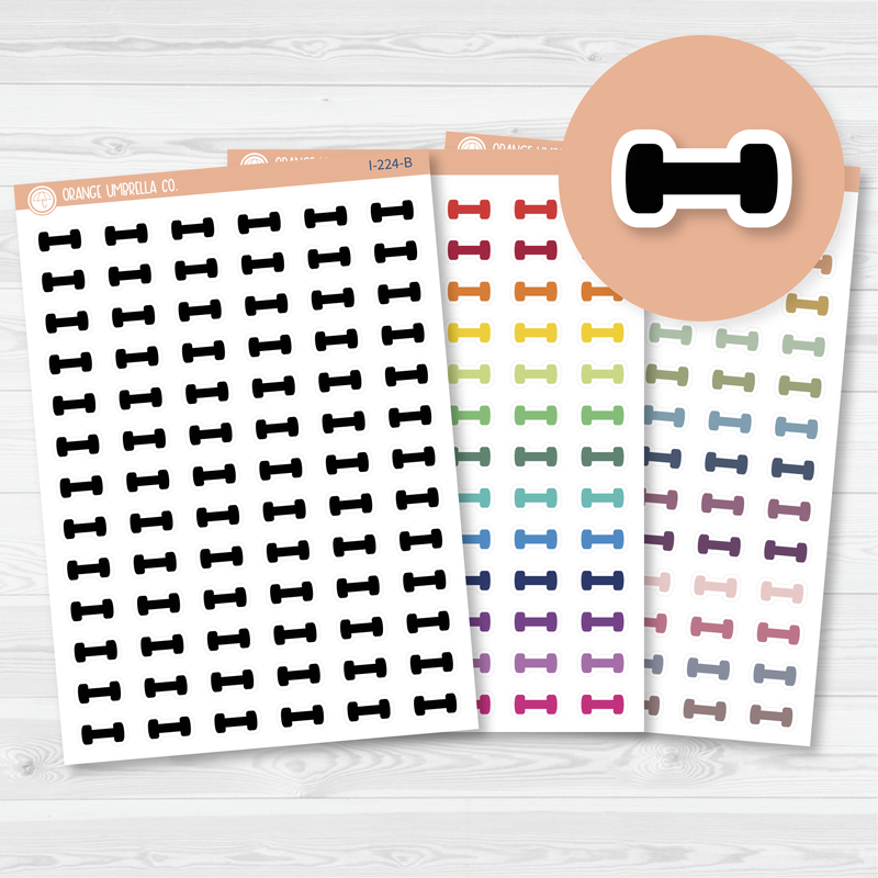 Dumbbells Icon Planner Stickers | I-224