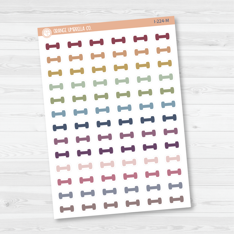 Dumbbells Icon Planner Stickers | I-224