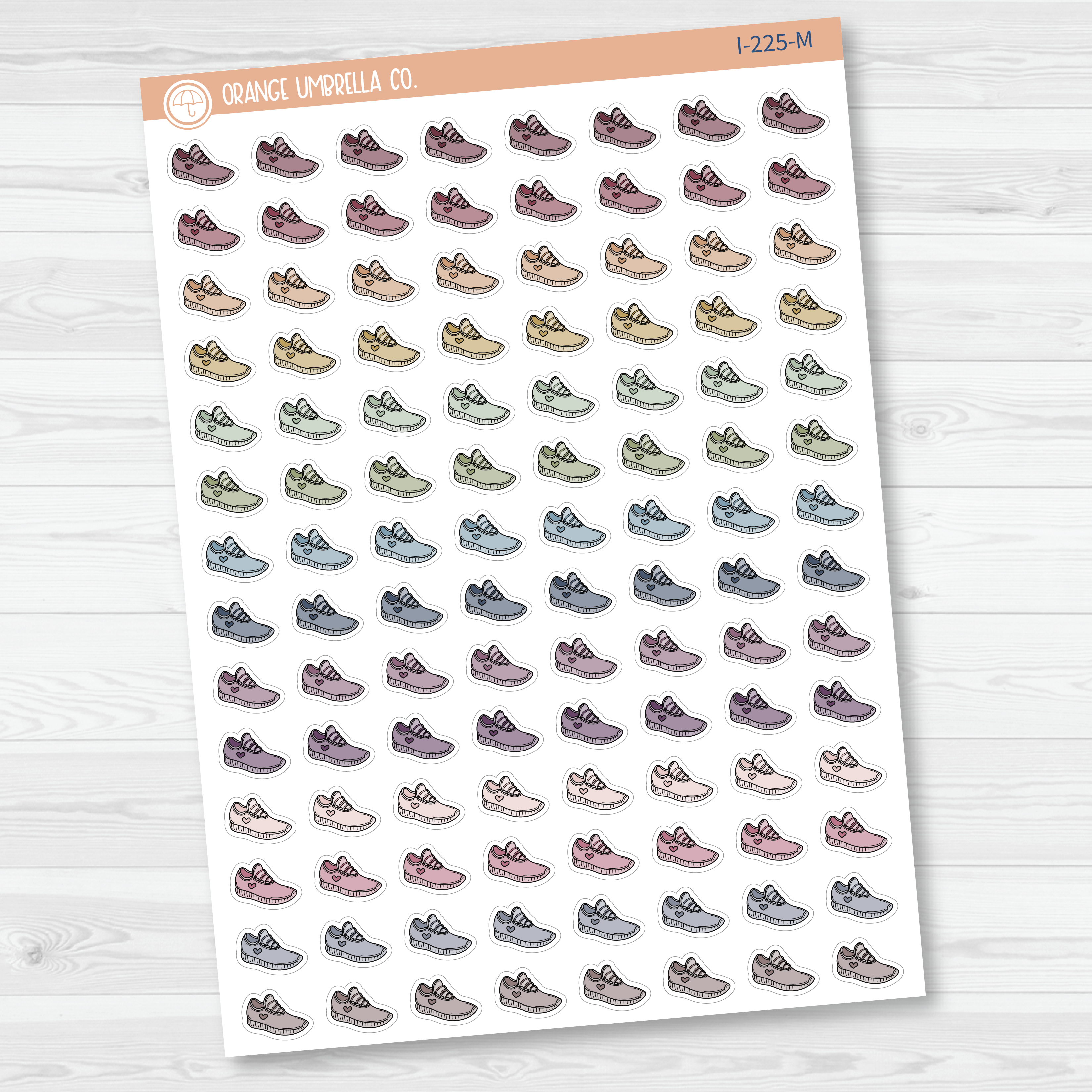Gym Shoes Icon Planner Stickers | I-225