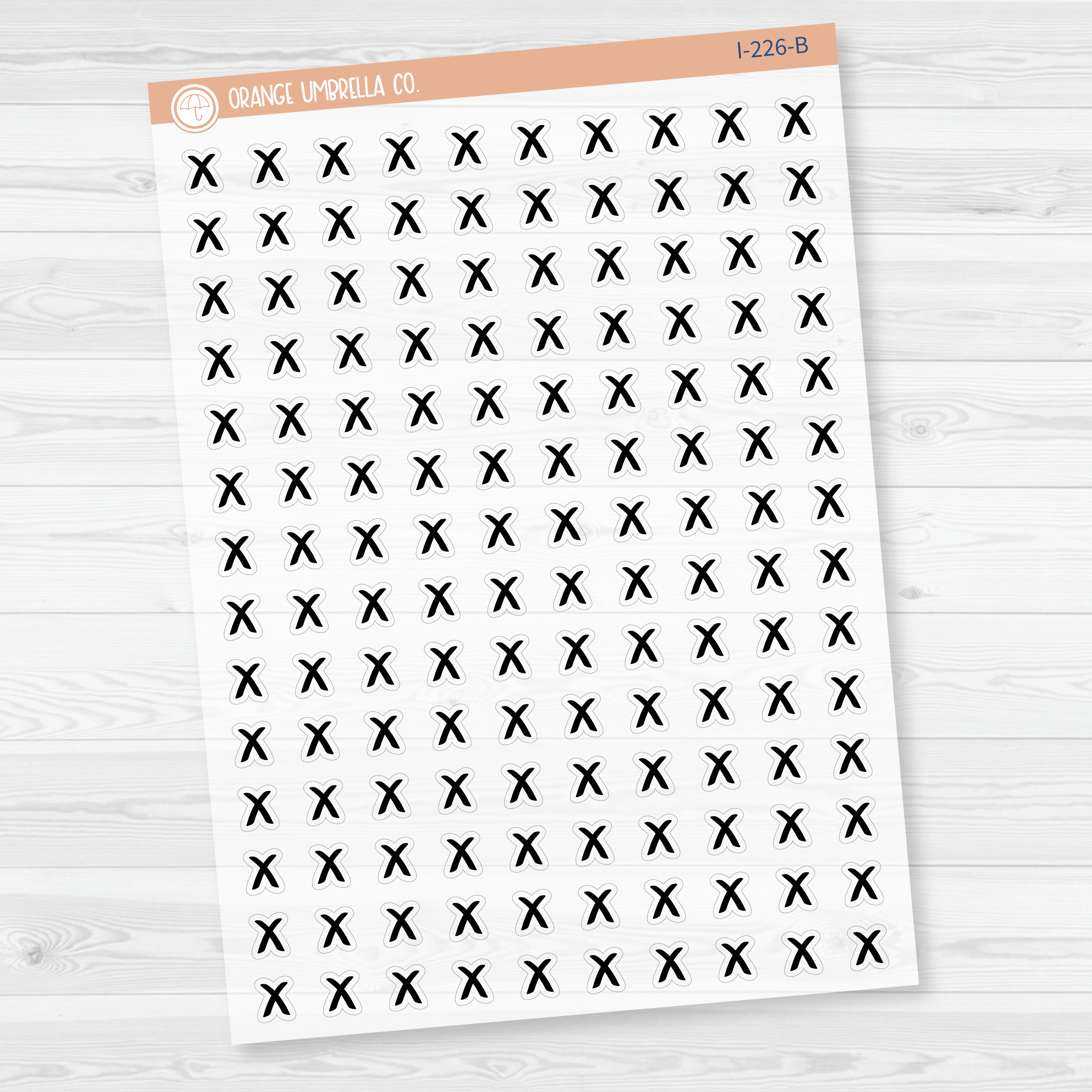 X / Cancelled Icon Planner Stickers | I-226