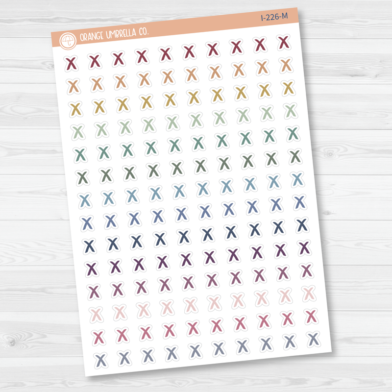 X / Cancelled Icon Planner Stickers | I-226