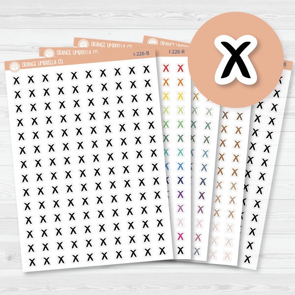 X / Cancelled Icon Planner Stickers | I-226