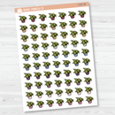 Hand Doodled Houseplant Icon Planner Stickers | I-227