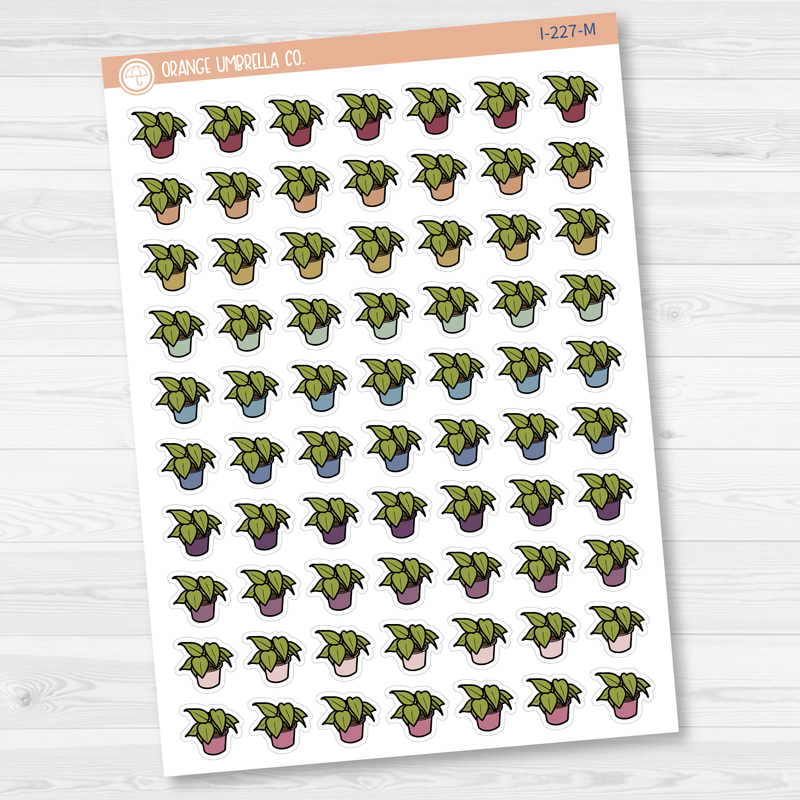 Houseplant Icon Planner Stickers | I-227