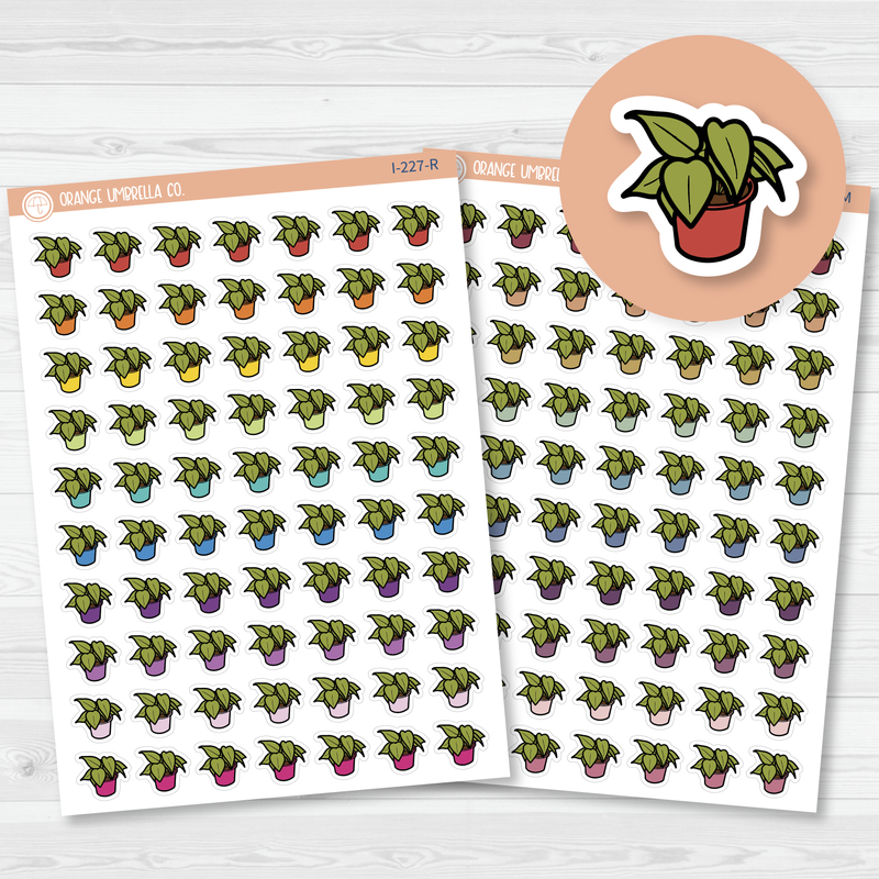 Houseplant Icon Planner Stickers | I-227