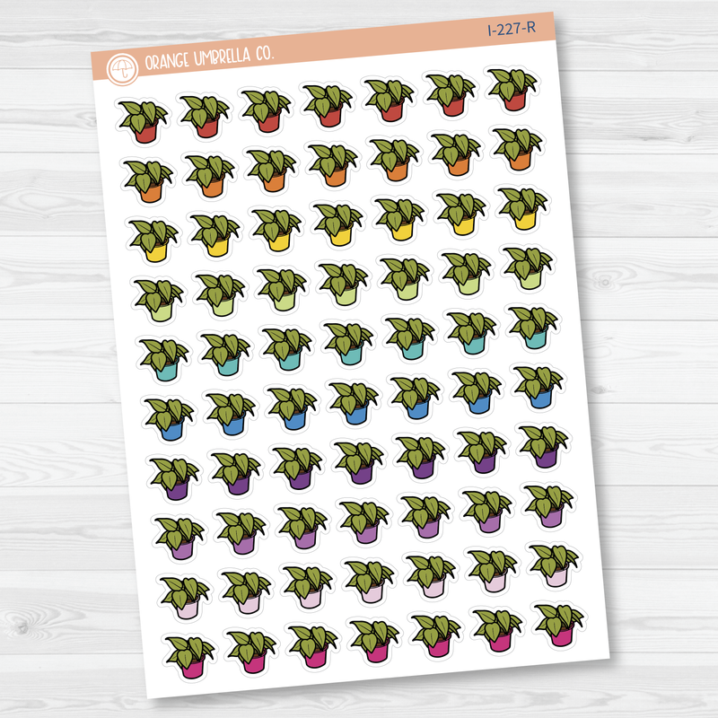 Houseplant Icon Planner Stickers | I-227