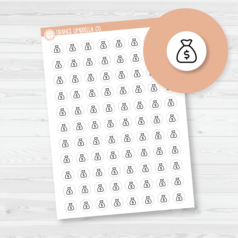 Payday/Savings Budget Icon Planner Stickers | I-238