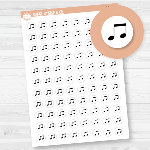 Music - Streaming Services Budget Icon Planner Stickers | I-245-B