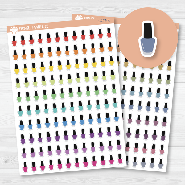 Nail Polish Bottle Icon Planner Stickers | I-247