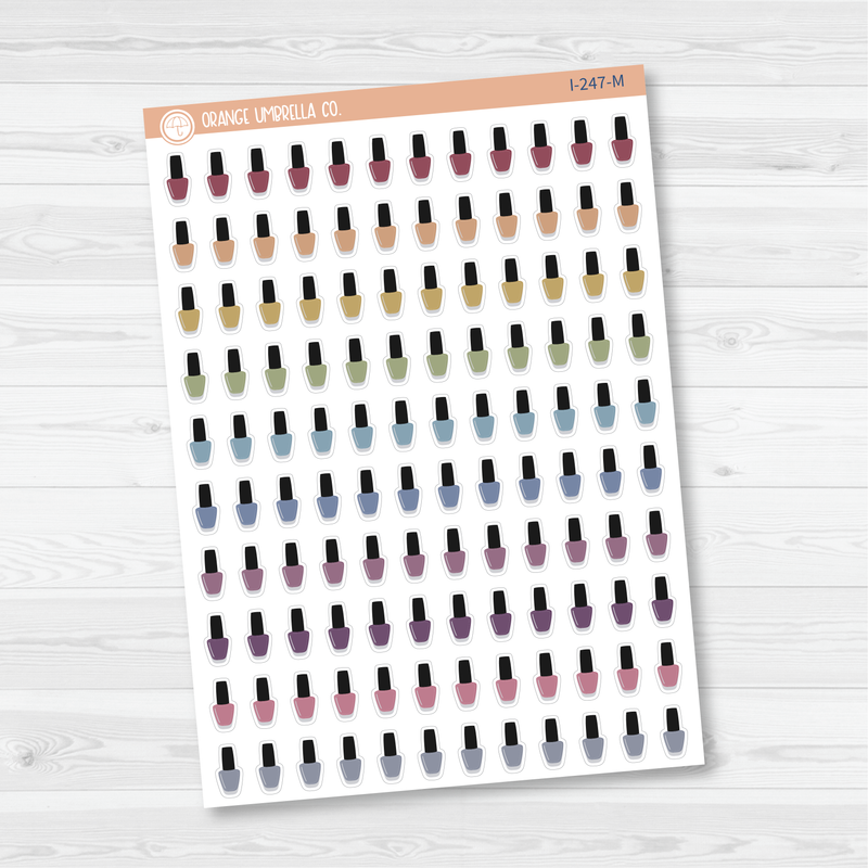 Nail Polish Bottle Icon Planner Stickers | I-247