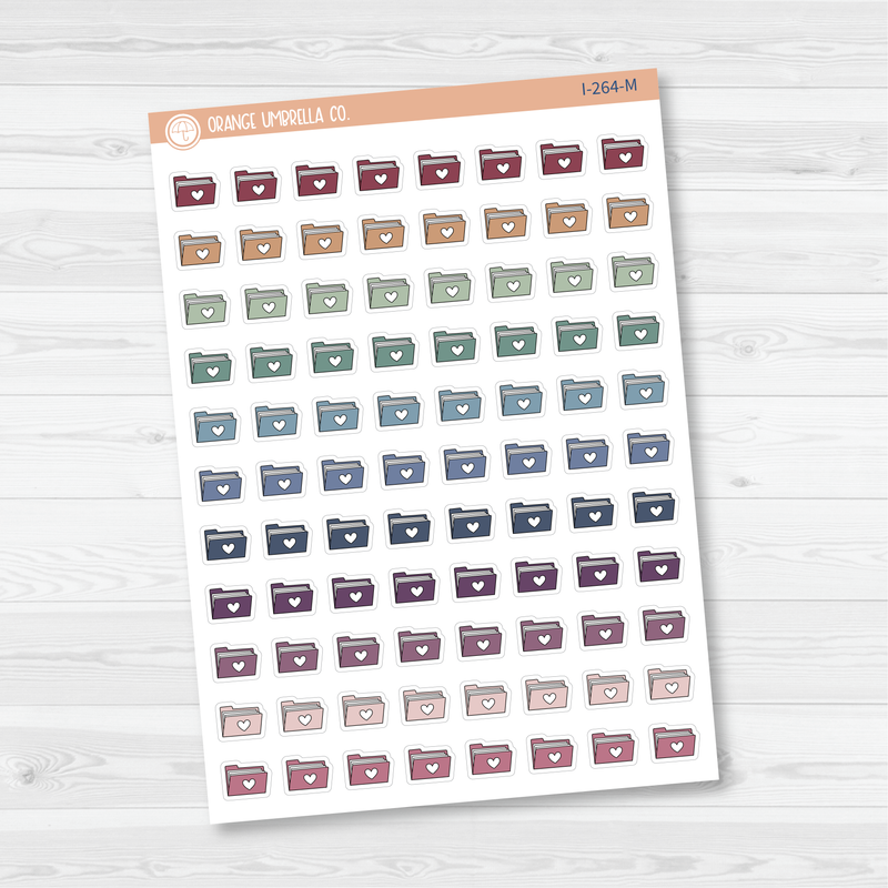 CLEARANCE | File Folder Purge/Dump Icon Planner Stickers | I-264